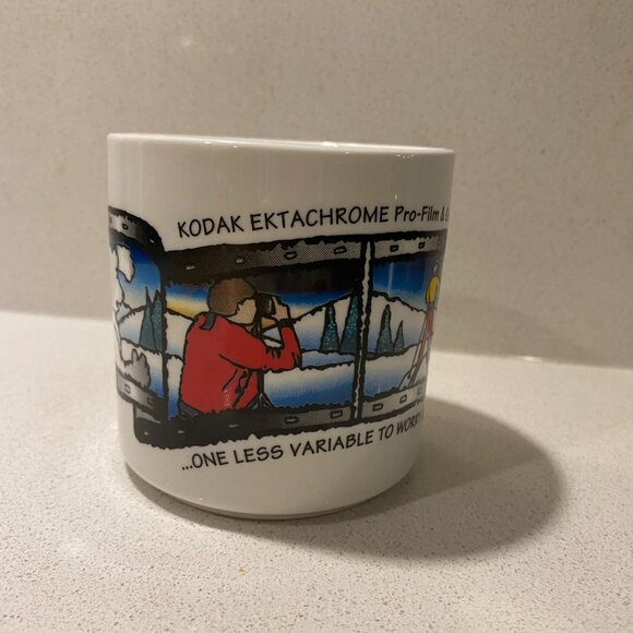 VINTAGE 90S KODAK EKTACHROME PRO FILM ADVERTISING COFFEE MUG - Picture 3 of 7